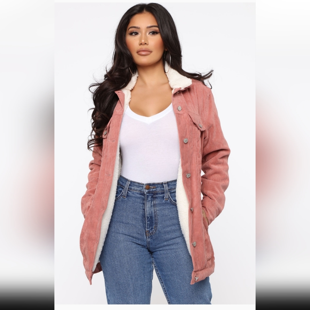 Light pink corduroy jacket